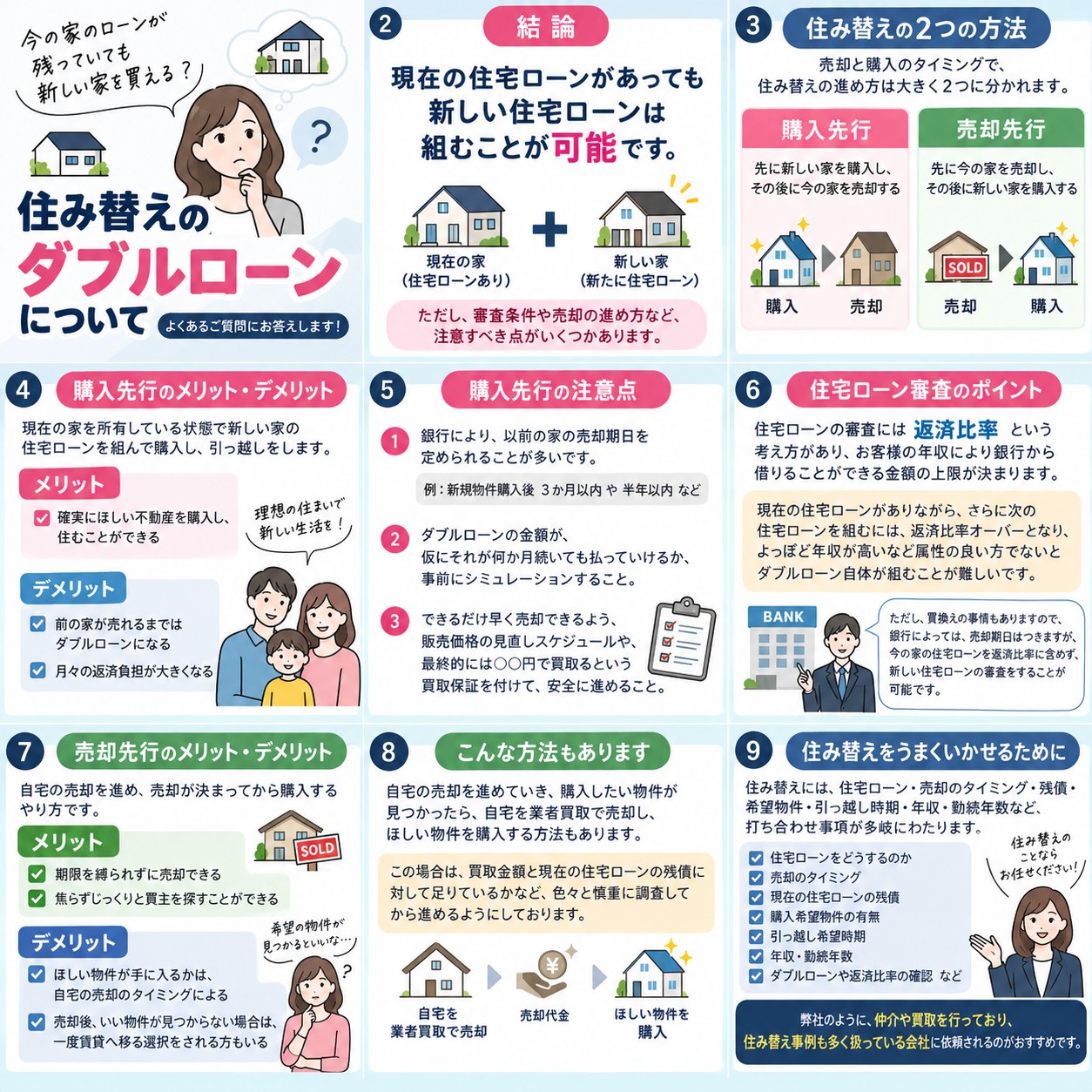 住み替えでダブルローンは組める？住宅ローンが残っている家から買い替える方法を解説